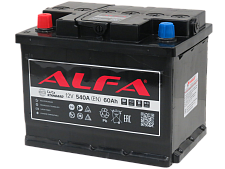 Аккумулятор ALFA STANDARD (60 Ah) L+